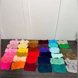 Huge lot of 30+ baby girl headband bows